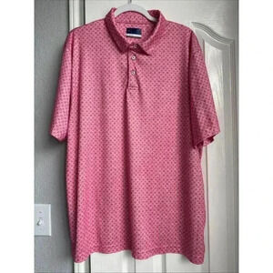 Jack Nicklaus Golden Bear Logo Men's StayDri Golf Polo Pink Shirt Size XL